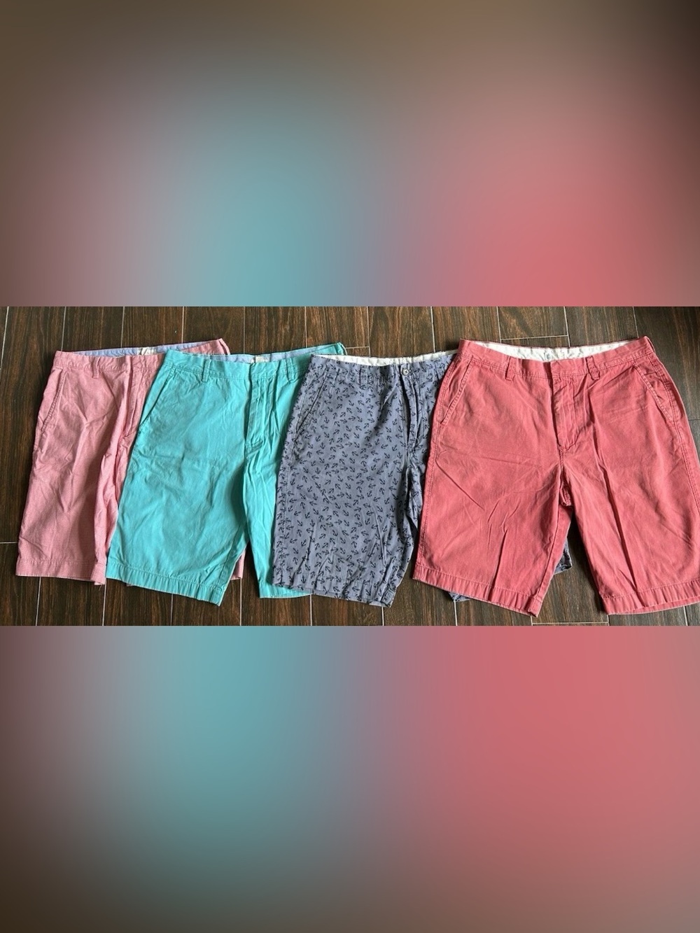 J. Crew Men’s Chino Shorts Set of 4 size 33w